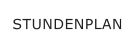 STUNDENPLAN